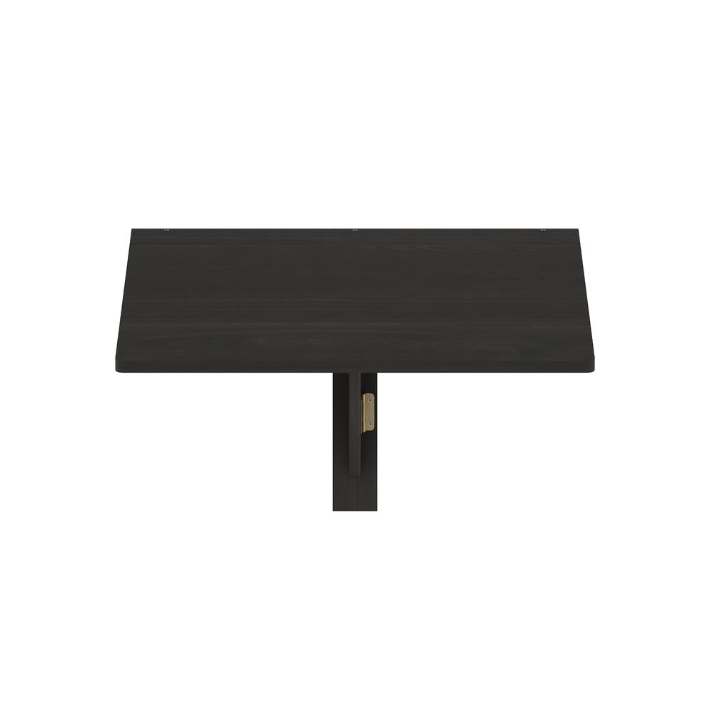 Hermite Wall Mounting Folding Table, Espresso. Picture 3