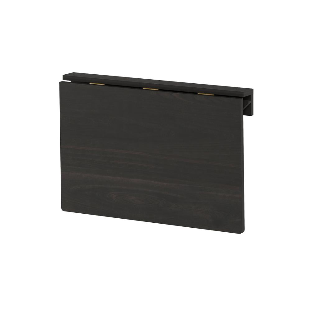 Hermite Wall Mounting Folding Table, Espresso. Picture 4