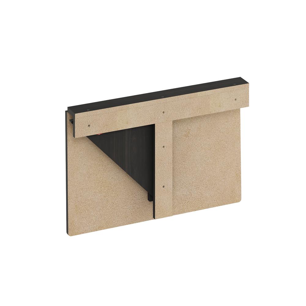 Hermite Wall Mounting Folding Table, Espresso. Picture 5