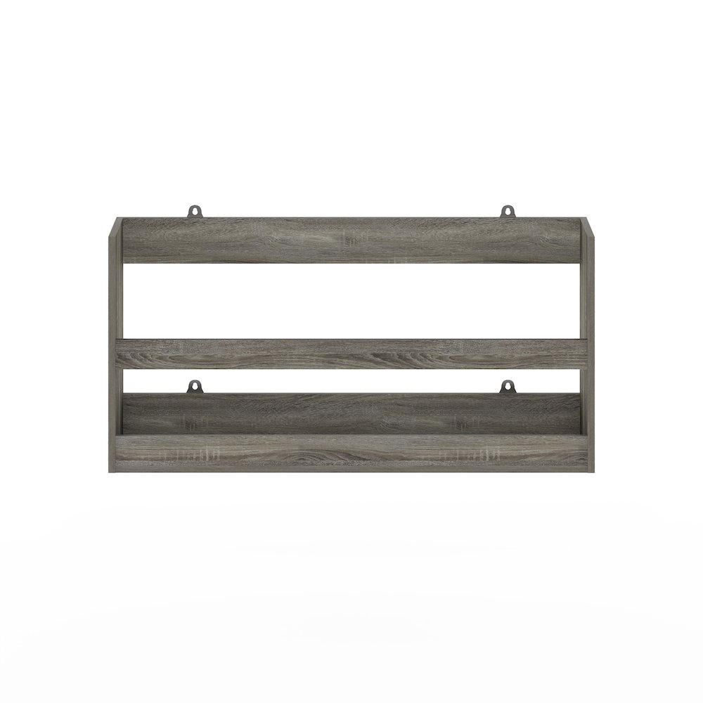 Floating Shelves for Wall, Wall Mounted Shelves, Grey Oak. Picture 1