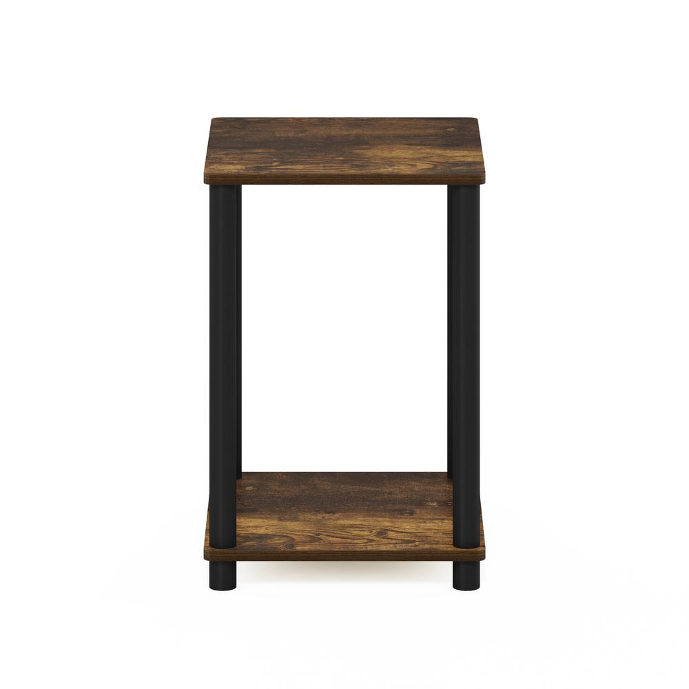 Furinno Turn-N-Tube Haydn End Table, Amber Pine/Black. Picture 3