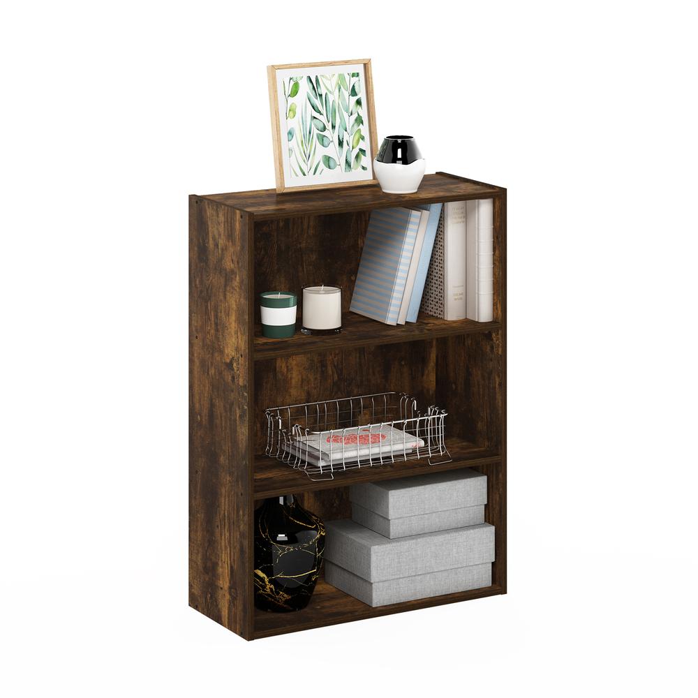 Furinno Pasir 3-Tier Open Shelf, Amber Pine. Picture 4