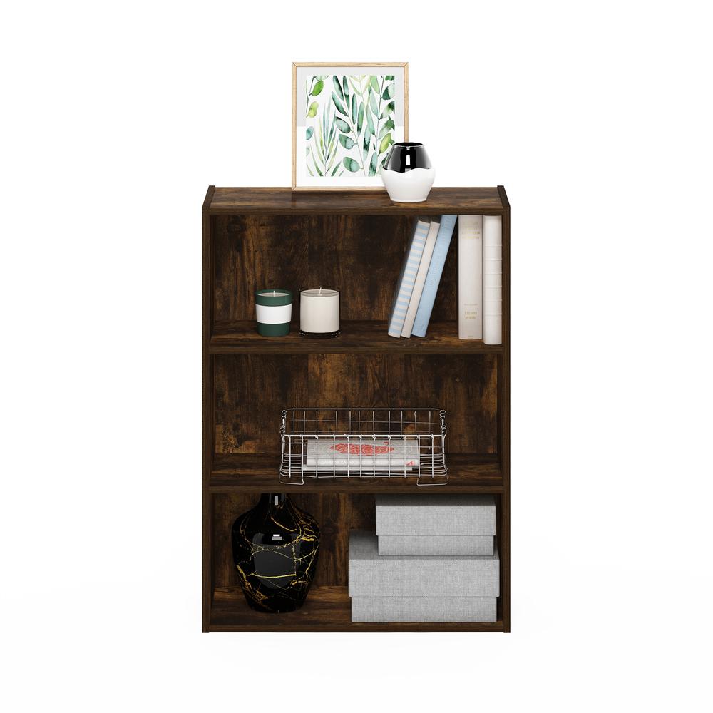 Furinno Pasir 3-Tier Open Shelf, Amber Pine. Picture 5