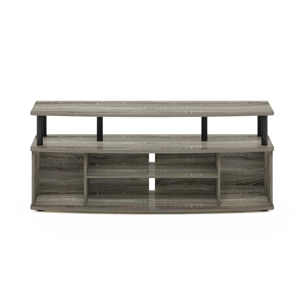 JAYA Large Entertainment Center Hold up to 55-IN TV, French Oak/Black. Picture 3
