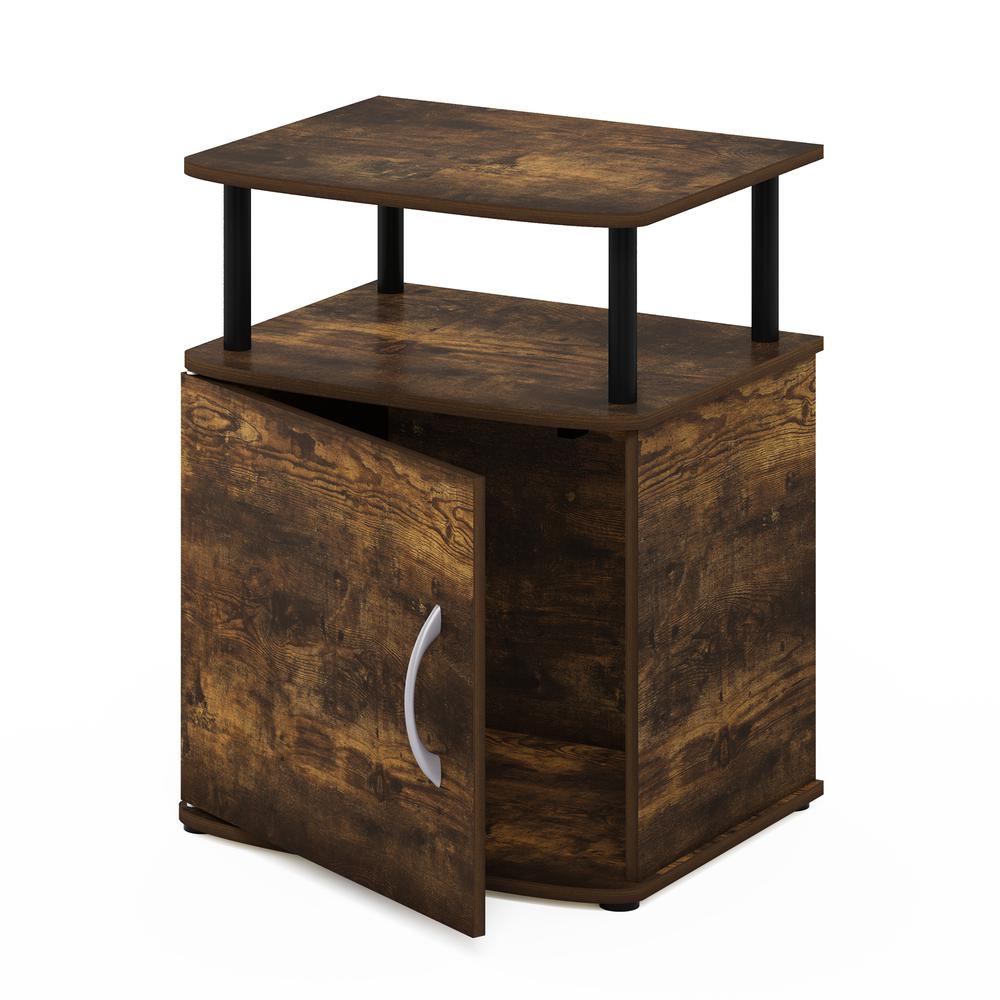 Furinno JAYA Utility Design End Table, Amber Pine/Black. Picture 4