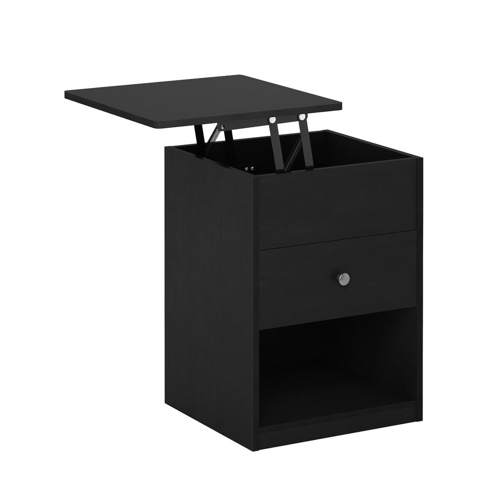 Furinno Jensen Lift Top Nightstand, Americano. Picture 6