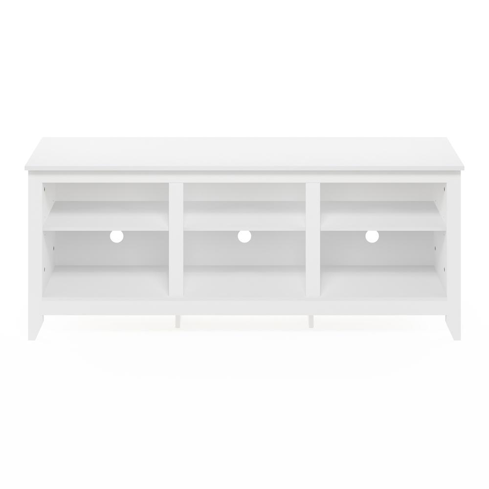 Furinno Jensen TV Entertainment Center for TV up to 65 Inch, Solid White. Picture 3