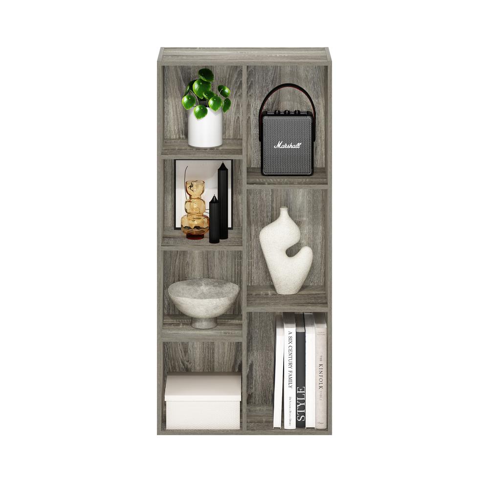 Furinno Luder 7-Cube Reversible Open Shelf, French Oak. Picture 5