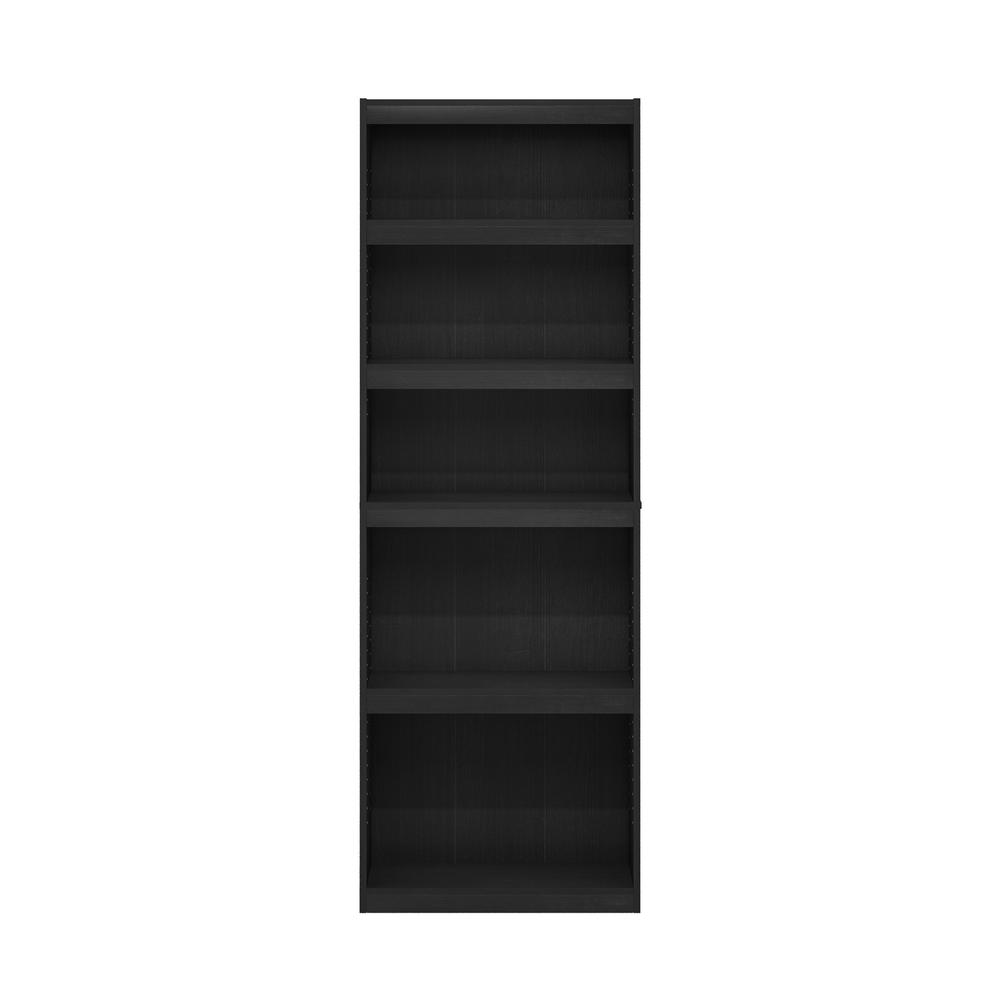 Furinno JAYA Enhanced Home 5-Tier Shelf Bookcase, Blackwood. Picture 3