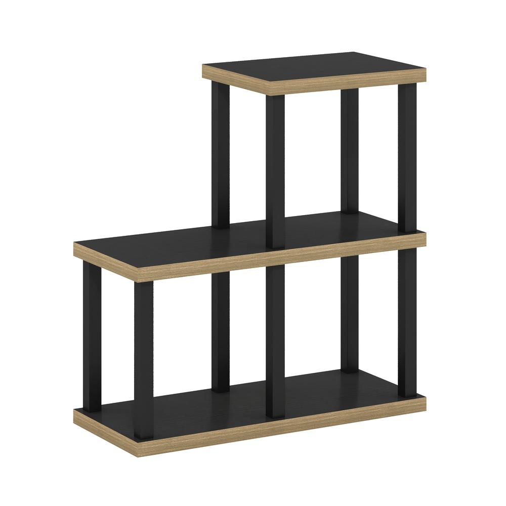 Furinno Turn-N-Tube No Tools 3-Cube Decorative Display Shelf, Americano/Black. Picture 1