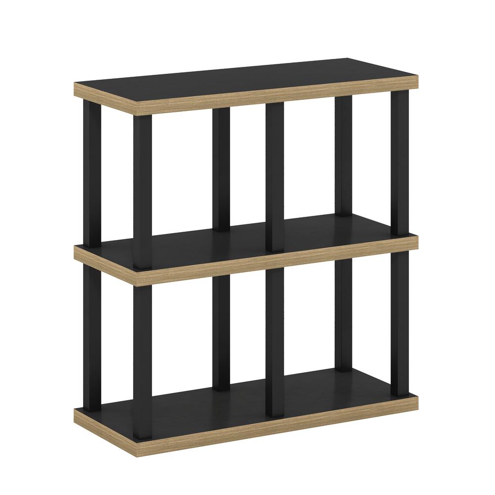 Furinno Turn-N-Tube No Tools 4-Cube Decorative Display Shelf, Americano/Black. Picture 1