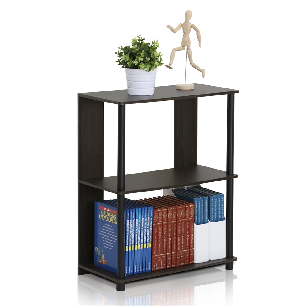 JAYA Simple Design Bookcase, Walnut,. Picture 3