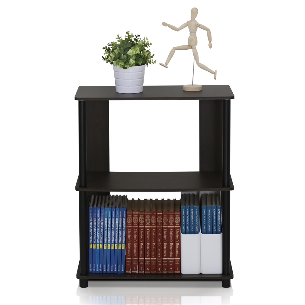 JAYA Simple Design Bookcase, Walnut,. Picture 4
