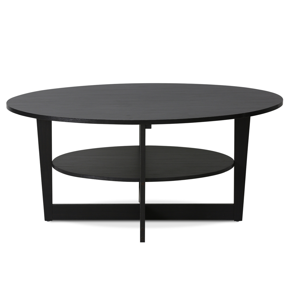 JAYA  Round Coffee Table, Walnut. Picture 2