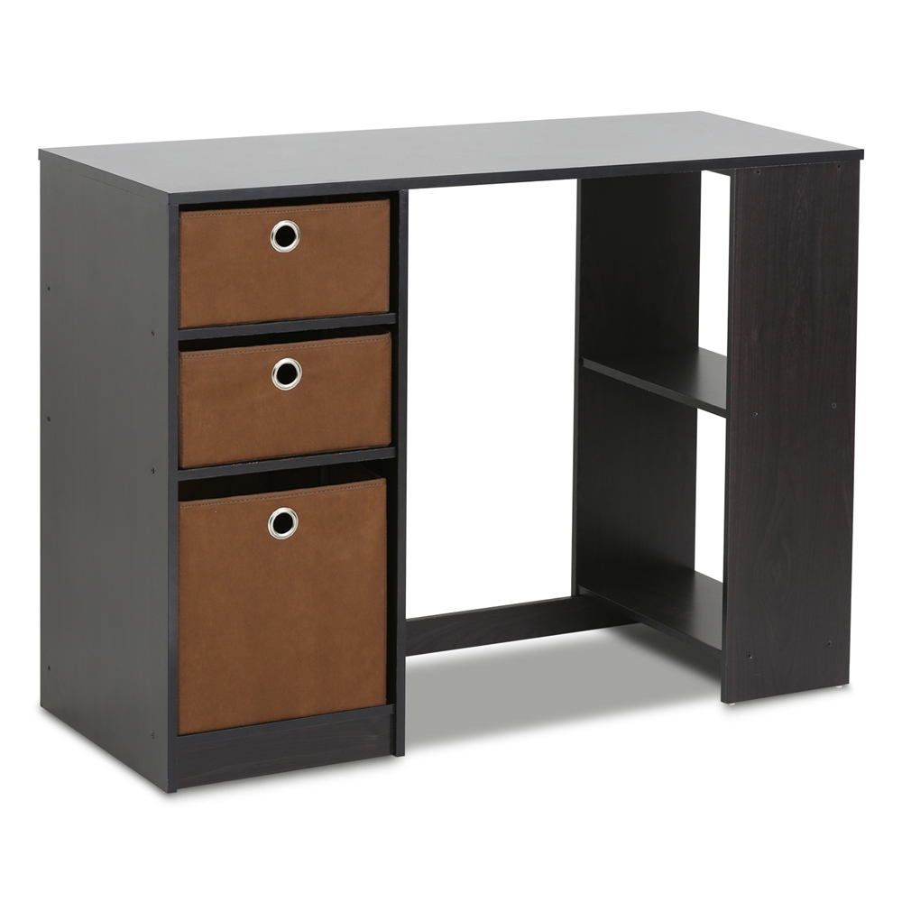 15110 JAYA Modern Computer Study Desk, Espresso. Picture 1