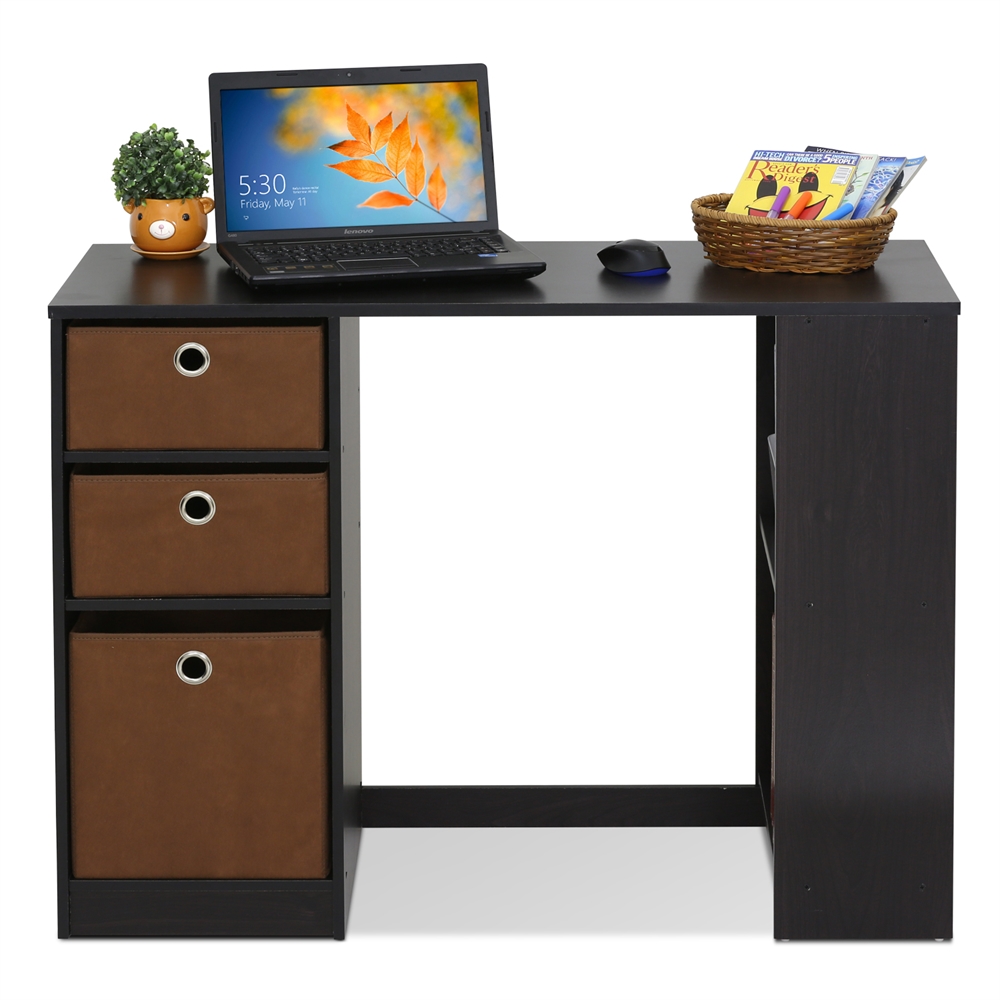 15110 JAYA Modern Computer Study Desk, Espresso. Picture 4