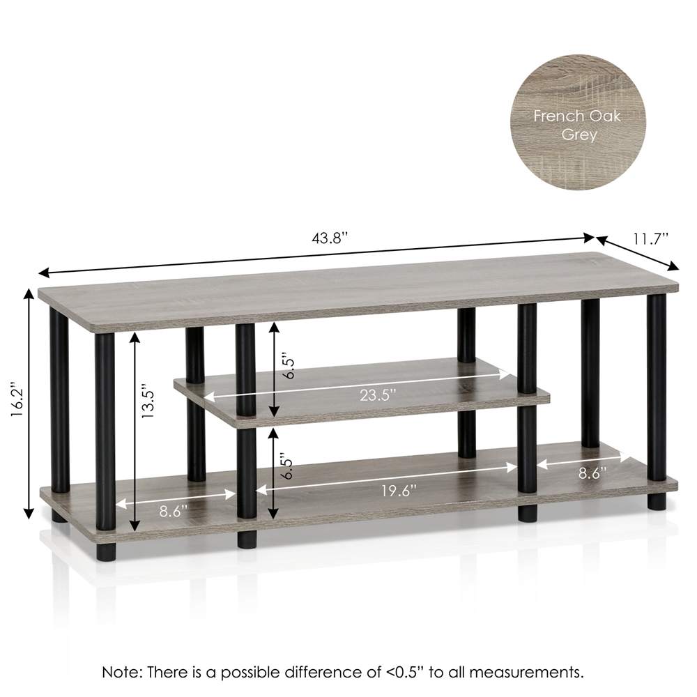 Turn-N-Tube No Tools 3-Tier Entertainment TV Stands. Picture 2