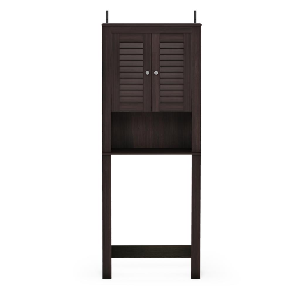 Furinno Indo Louver Door Bath Cabinet, Espresso. Picture 3