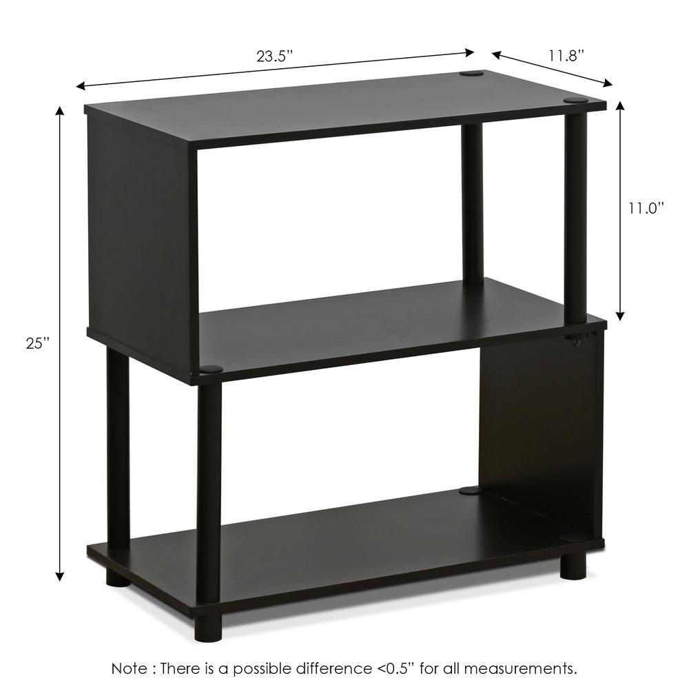 Furinno 3-Tier Flexi Rack, Espresso. Picture 2