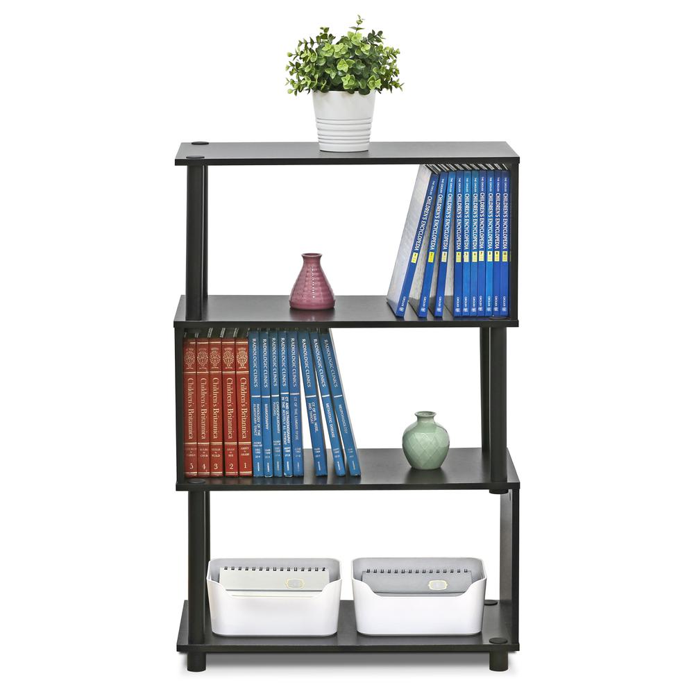 Furinno 4-Tier Flexi Rack, Espresso. Picture 3