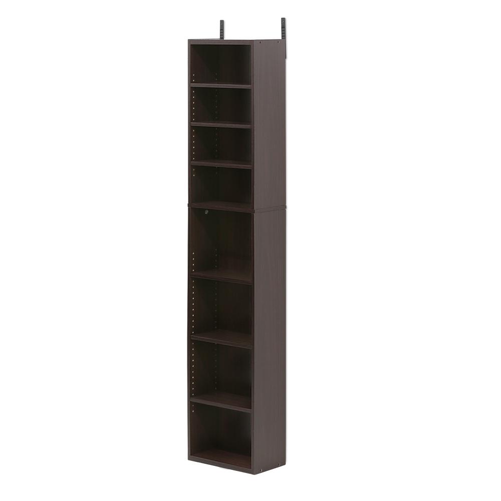 Furinno Indo 8-Tier Media Tower, Espresso 16074EX. Picture 1