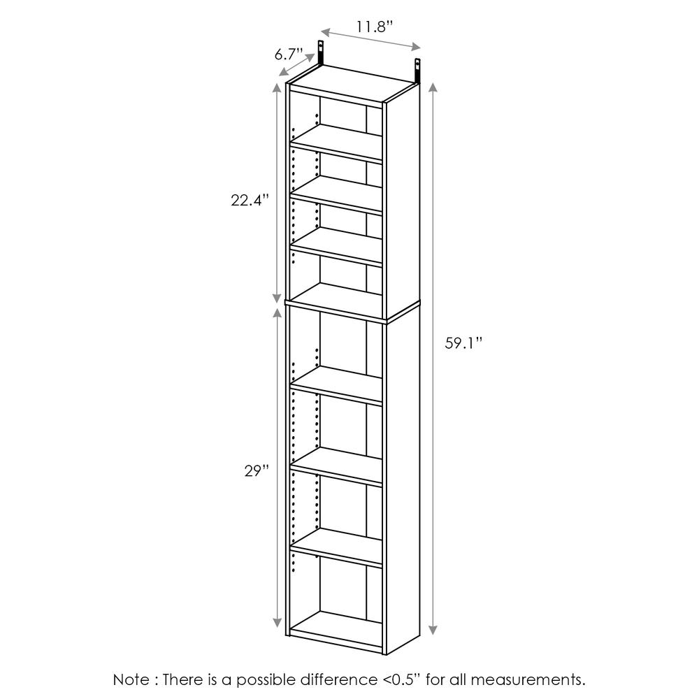 Furinno Indo 8-Tier Media Tower, Espresso 16074EX. Picture 2