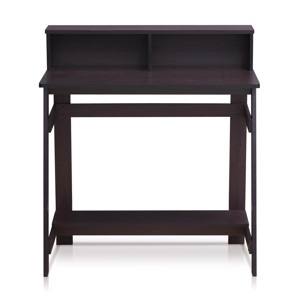 Furinno 14054DWN Simplistic A Frame Computer Desk, Dark Walnut. Picture 3