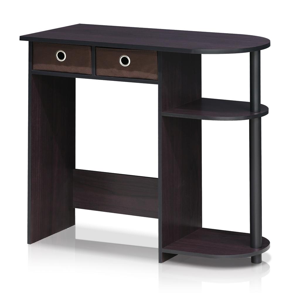 Furinno Go Green Home Laptop Notebook Computer Desk/Table, Dark Walnut, 11193DWN. Picture 1