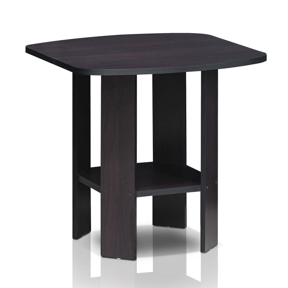 Furinno Simple Design End/SideTable, Dark Walnut. Picture 3