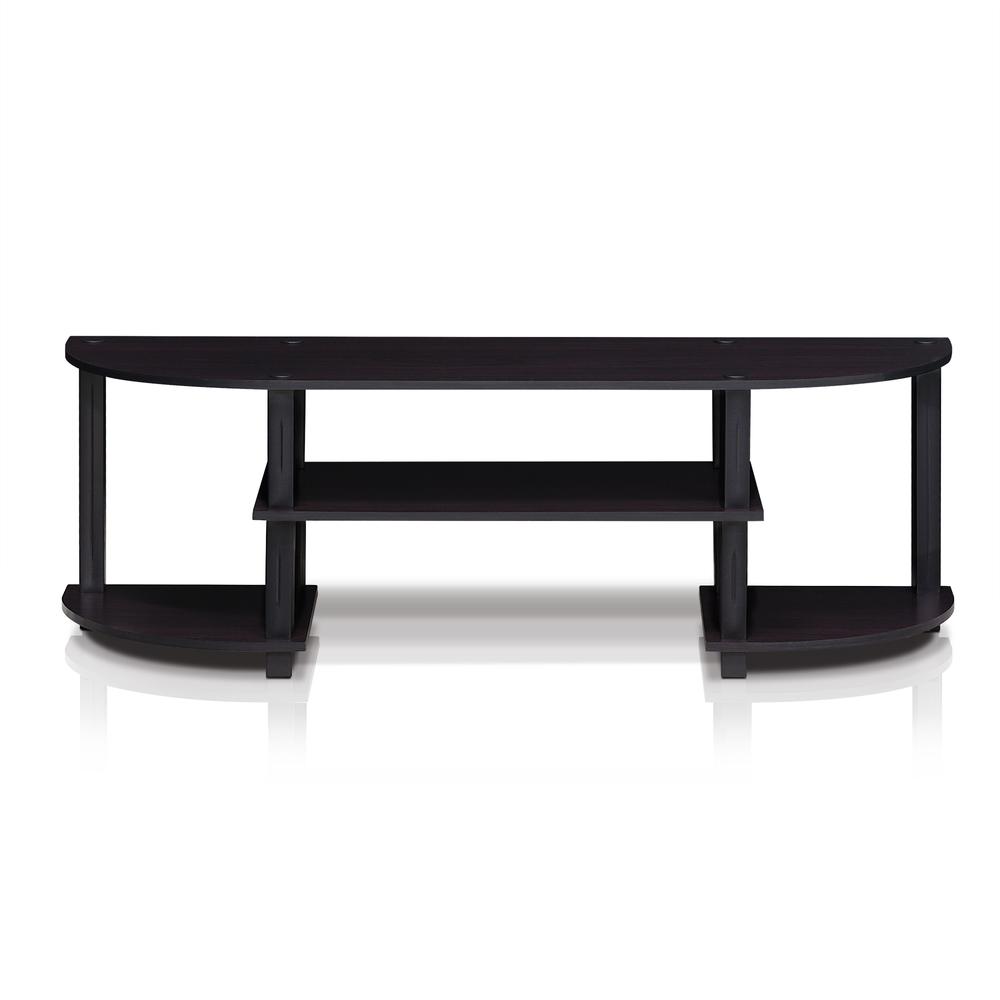 Furinno 11058DWN Turn-S-Tube Wide TV Entertainment Center, Dark Walnut. Picture 3