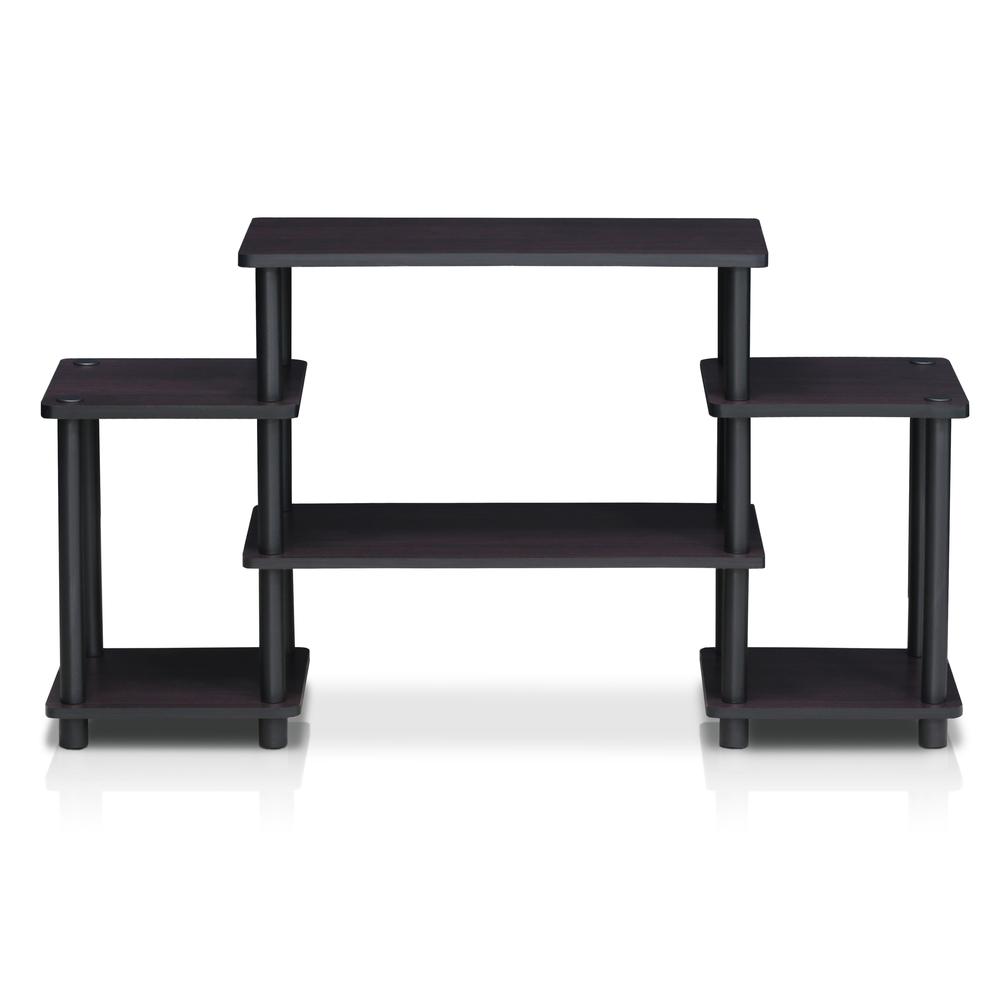 Furinno 11257DWN Turn-N-Tube No Tools Entertainment Center, Dark Walnut. Picture 3