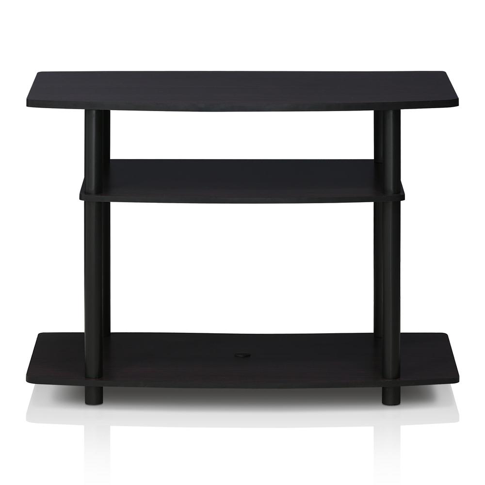 Furinno 13192DWN Turn-N-Tube No Tools 3-Tier TV Stands, Dark Walnut. Picture 3