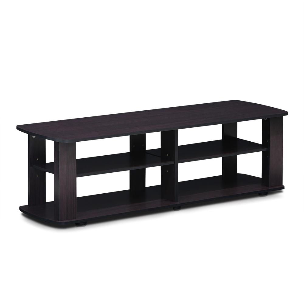 Furinno 11191DWN THE Entertainment Center TV Stand, Dark Walnut. Picture 1