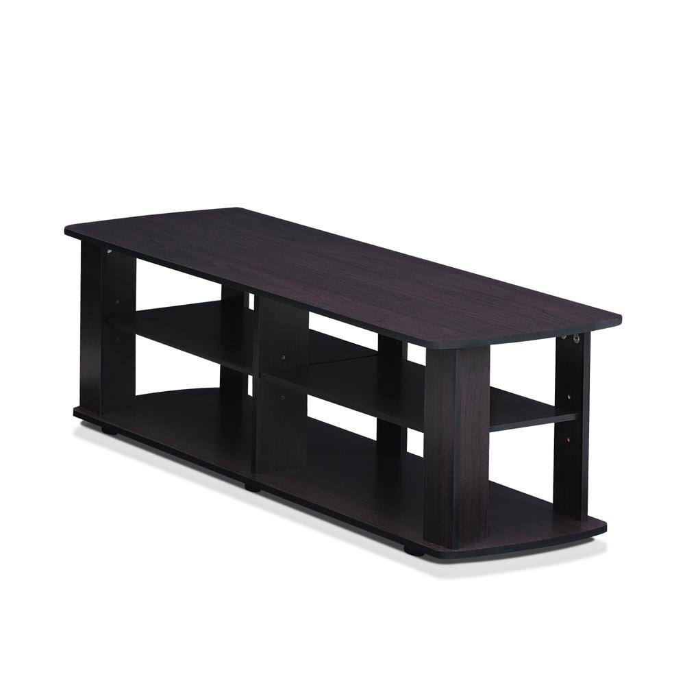 Furinno 11191DWN THE Entertainment Center TV Stand, Dark Walnut. Picture 3