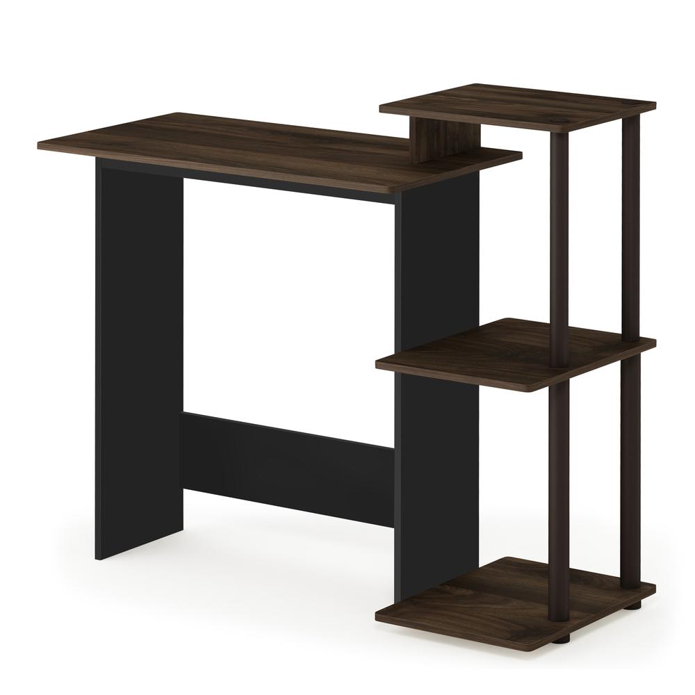 Furinno Efficient Home Laptop Notebook Computer Desk, Columbia Walnut/Brown, 11192CWN/BR. Picture 1