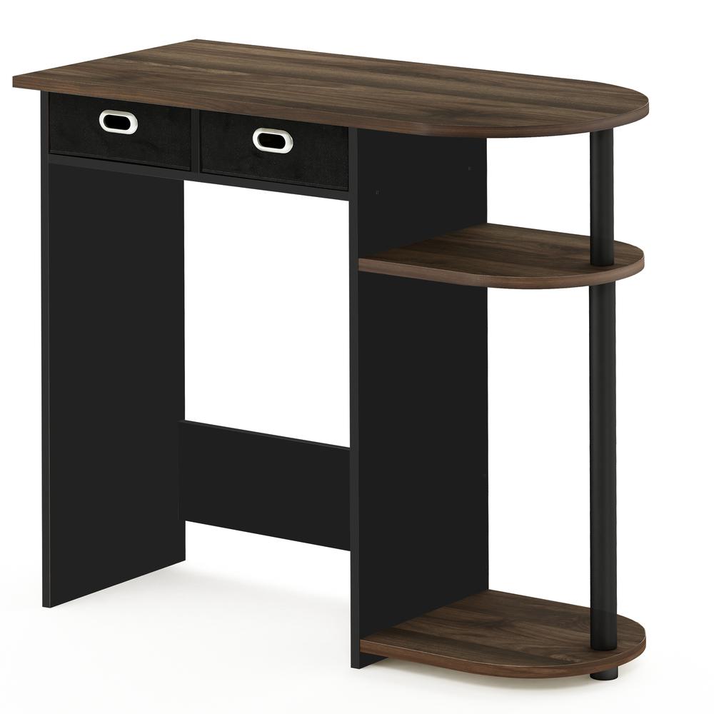 Furinno Go Green Home Laptop Notebook Computer Desk/Table, Columbia Walnut/Black/Dark Brown, 11193CWN/BK/DBR. Picture 1