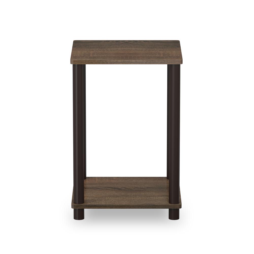 Furinno Turn-N-Tube Haydn End Table, Walnut/Brown. Picture 3