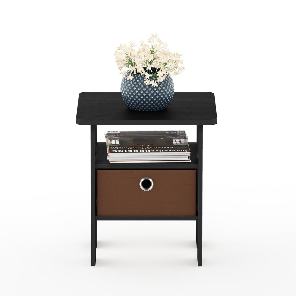 Andrey End Table Nightstand with Bin Drawer, Americano/Medium Brown,. Picture 5