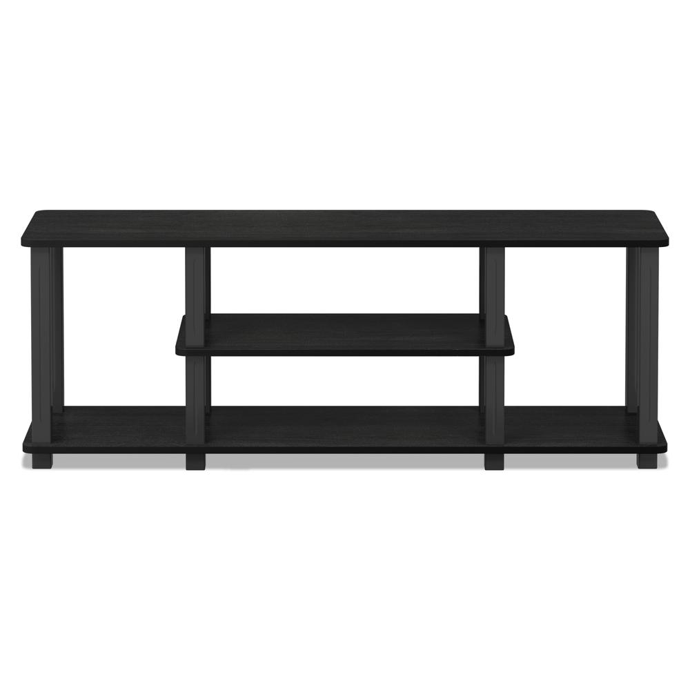 Turn-S-Tube No Tools 3D 3-Tier Entertainment TV Stands with Square Tube, Americano/Black. Picture 3