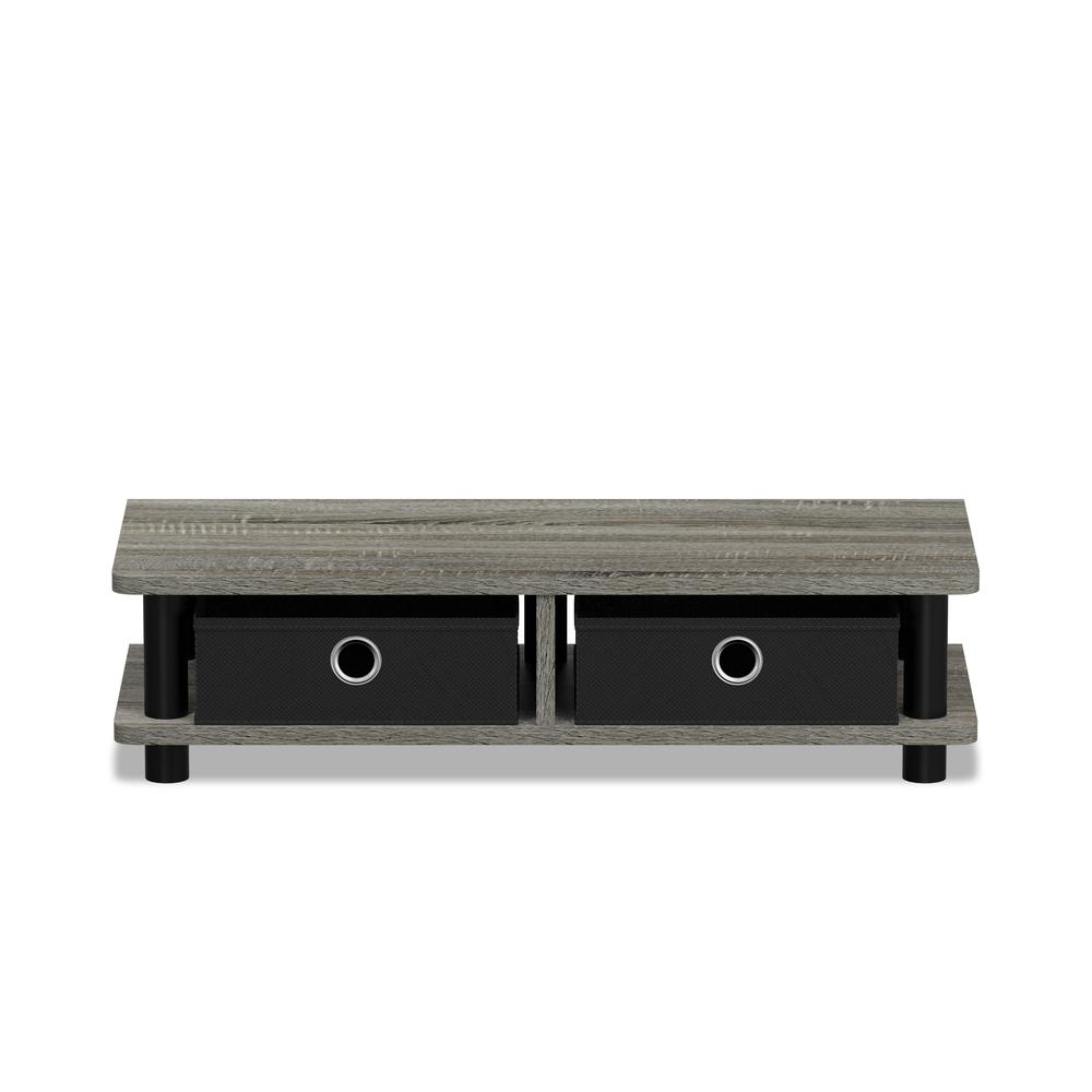 Turn-N-Tube Monitor Stand, French Oak Grey/Black. Picture 3