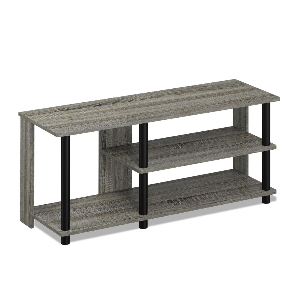 Turn-N-Tube Compact Multi Storage Shoe Rack, French Oak Grey/Black. Picture 1