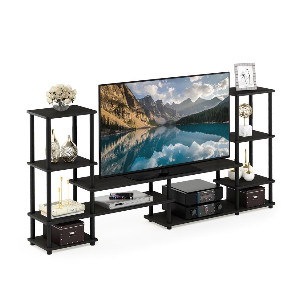 Turn-N-Tube Grand Entertainment Center, Espresso/Black. Picture 4