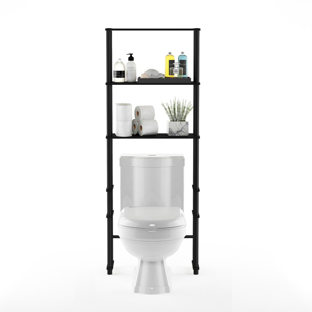 Turn-N-Tube Toilet Space Saver with 3 Shelves, Espresso/Black, 99763EX/BK. Picture 5