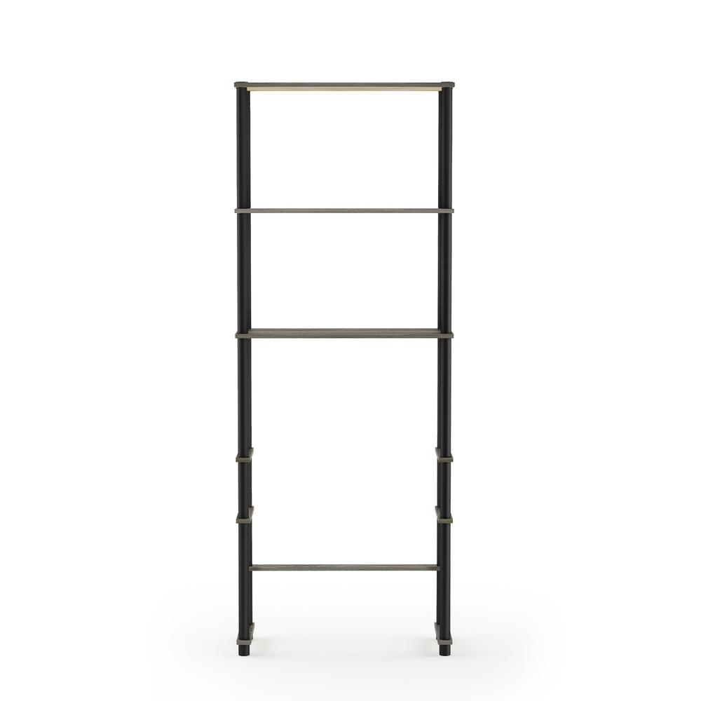 Turn-N-Tube Toilet Space Saver with 3 Shelves, French Oak Grey/Black, 99763GYW/BK. Picture 3