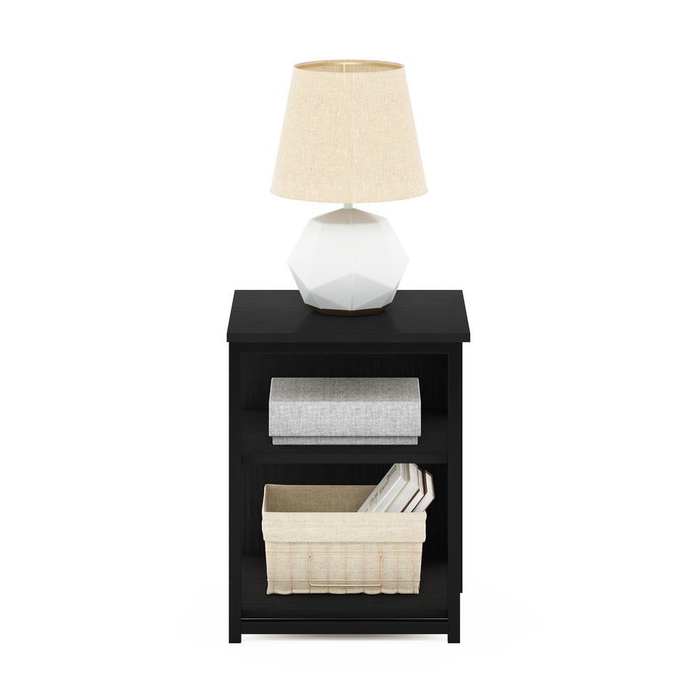 Furinno Camnus Modern Living End Table, Americano/Black. Picture 5