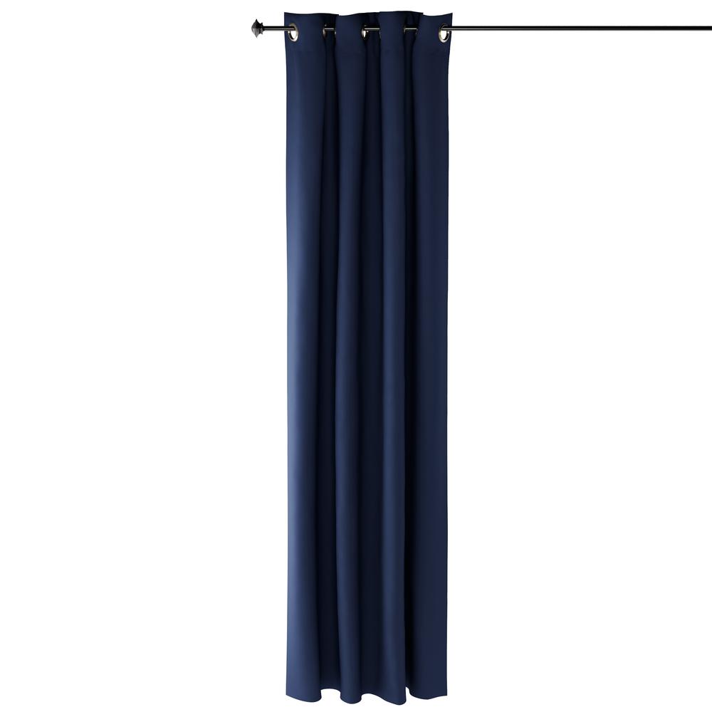 Furinno Collins Blackout Curtain 52x95 in. 1 Panel, Dark Blue. Picture 1