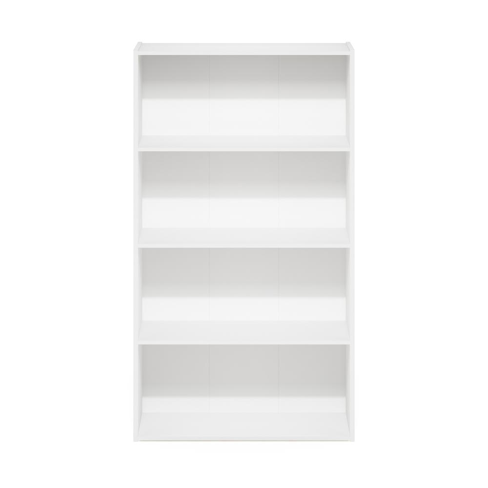 Furinno Pasir 4-Tier Open Shelf, White. Picture 3