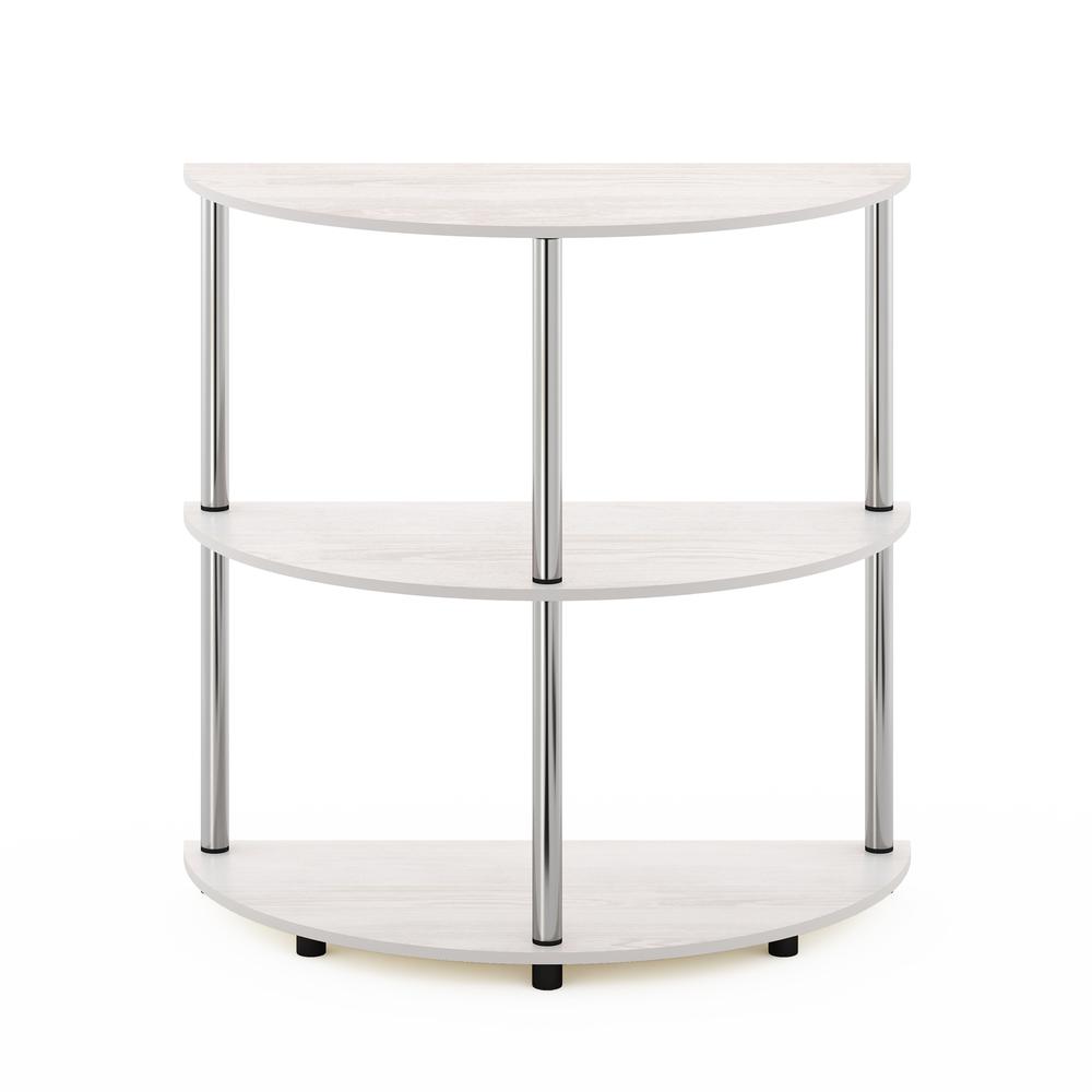 Furinno Frans Turn-N-Tube Half Round Console Table, White Oak. Picture 3