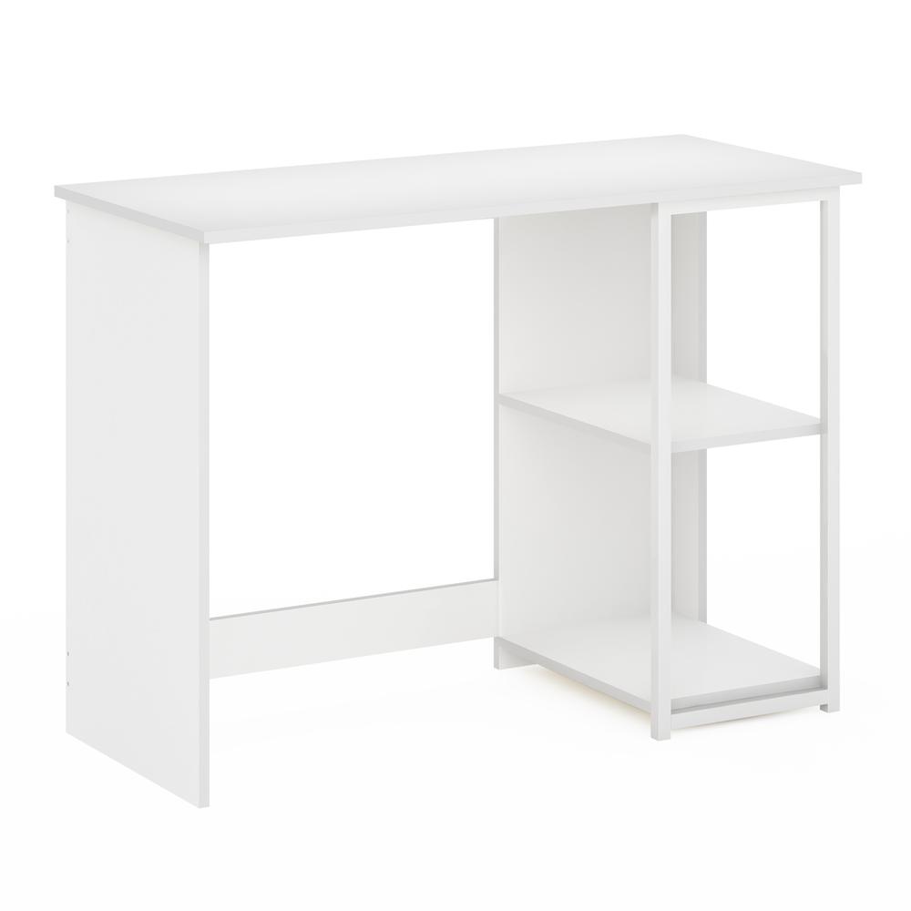 Furinno Camnus Modern Living Computer Desk 40 Inch, Solid White/White. Picture 1