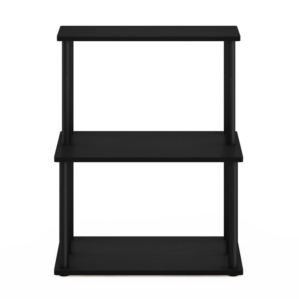 Furinno Turn-N-Tube 3-Tier Toolless Kitchen Storage Shelf, Americano/Black. Picture 3